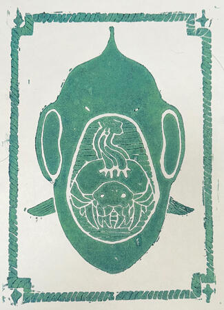 Linocut Print Example Linocut Print Example