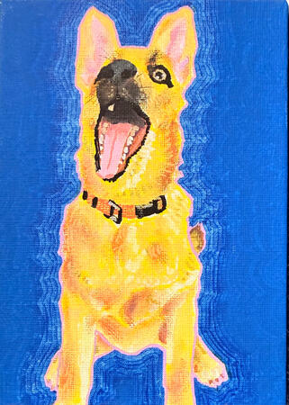 Acrylic Paint Pet Portrait